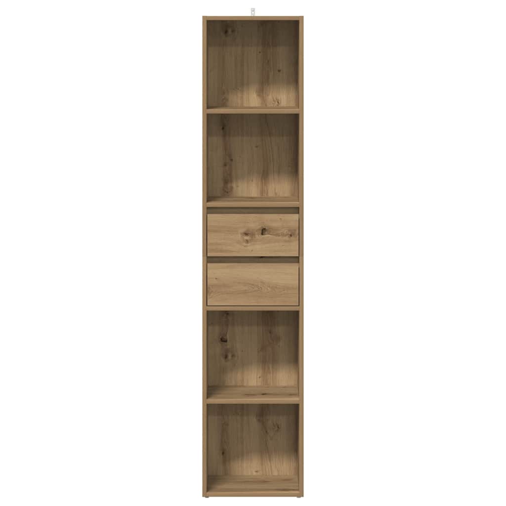 Book Cabinet Artisan Oak 36x30x171 cm Engineered Wood